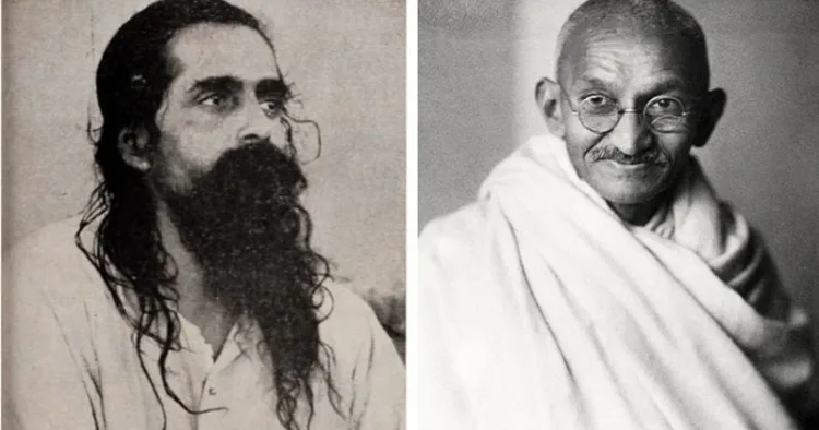 (Left) Sri Guruji Golwalkar (Right) Mahatma Gandhi