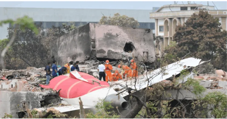 Site of the Air India Plane crash took took place on June 12