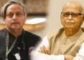 (Left) Shashi Tharoor (Right) LK Advani