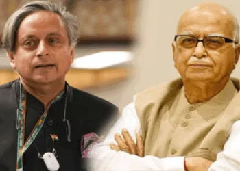 (Left) Shashi Tharoor (Right) LK Advani