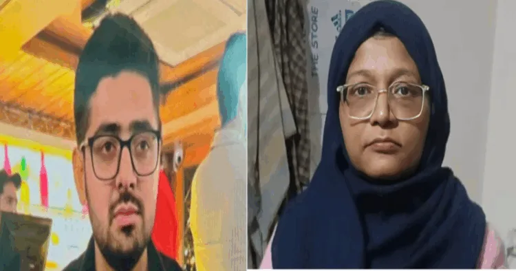 (Left) Dr Arif (Right) Dr Shaheen who has been arrested in connection with the Delhi Blast