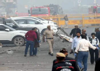 A day after the site of Delhi Blast near the Red Fort