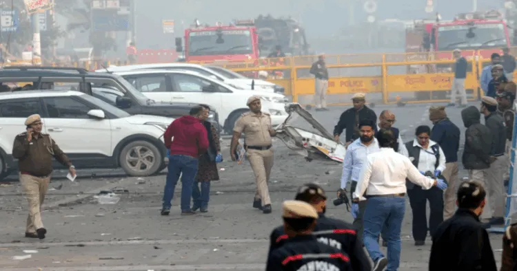 A day after the site of Delhi Blast near the Red Fort