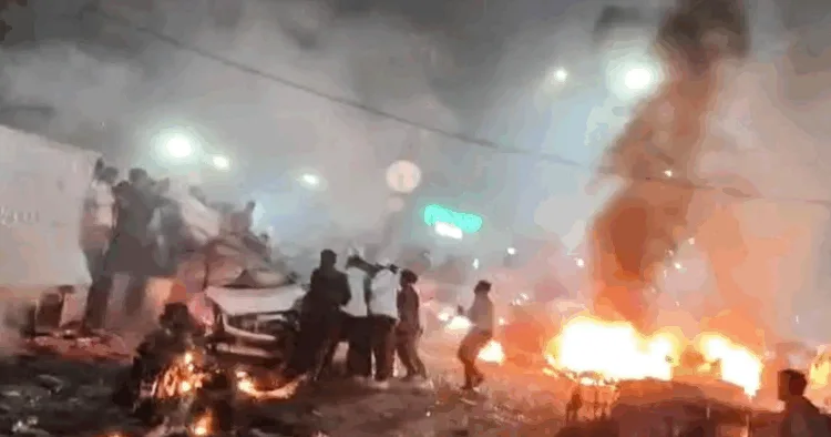 Site of the Delhi Blast that took place on November 10, 2025