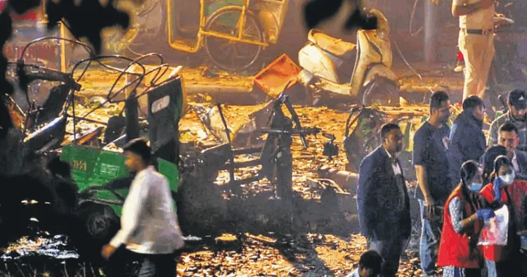 Site of the Delhi terror attack that took place on November 10