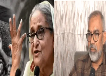 (Left) Former Prime Minister Sheikh Hasina. Sheikh Hasina was on Monday sentenced to death for "crimes against humanity". (Right) Shafiul Alam Chowdhury Nadel, Organising Secretary, Bangladesh Awami League