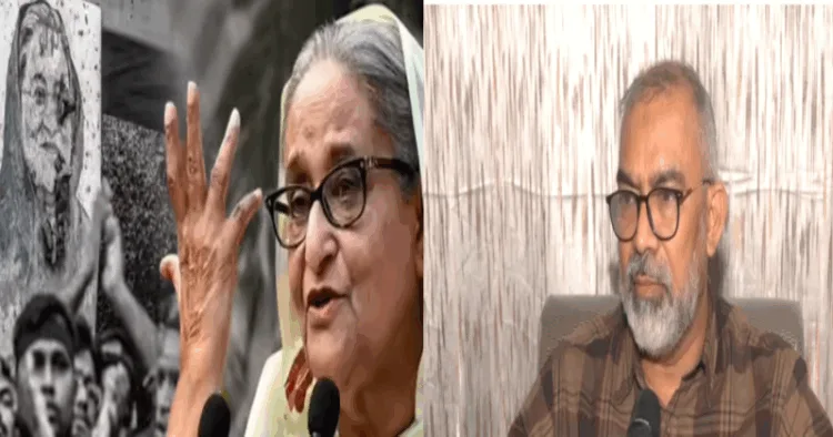 (Left) Former Prime Minister Sheikh Hasina. Sheikh Hasina was on Monday sentenced to death for "crimes against humanity". (Right) Shafiul Alam Chowdhury Nadel, Organising Secretary, Bangladesh Awami League