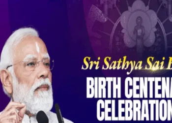 PM Modi at Sathya Sai Baba centenary celebrations