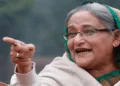 Former Bangladesh PM Sheikh Hasina
