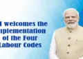PM Modi lauds the 4 labour codes