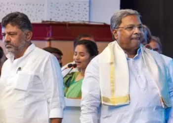 Deputy Chief Minister DK Shivakumar and Chief Minister Siddaramaiah