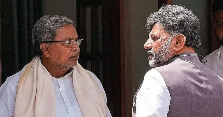 (Left) Chief Minister Siddaramaiah (Right) Deputy CM D.K. Shivakumar
