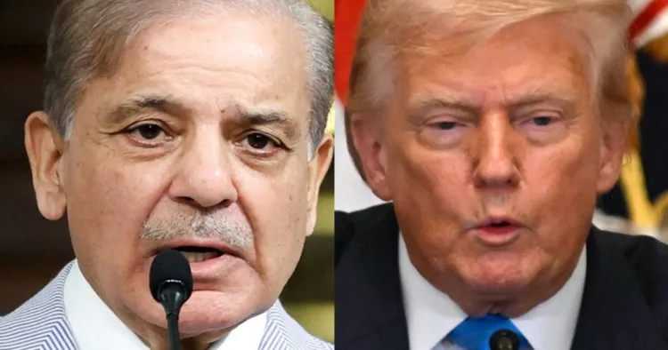 Pakistan Prime Minister Shehbaz Sharif and US President Donald Trump