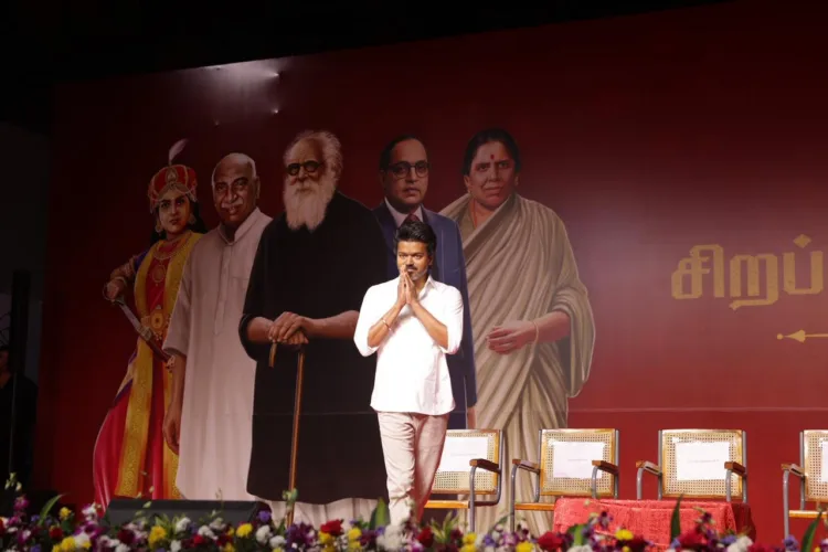 TVK party chief Joseph Vijay