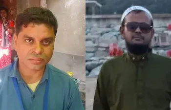 BLO Deepak Mahato and accused Jamirul Islam Molla.