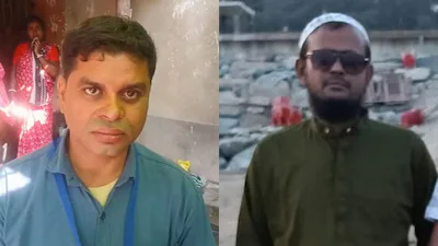 BLO Deepak Mahato and accused Jamirul Islam Molla.