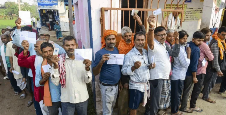 Voting held in Mungers Bhimbandh year after a notable gap of 20 years, Image courtesy PTI
