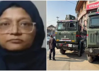 Lucknow doctor Dr Shaheen (Left)