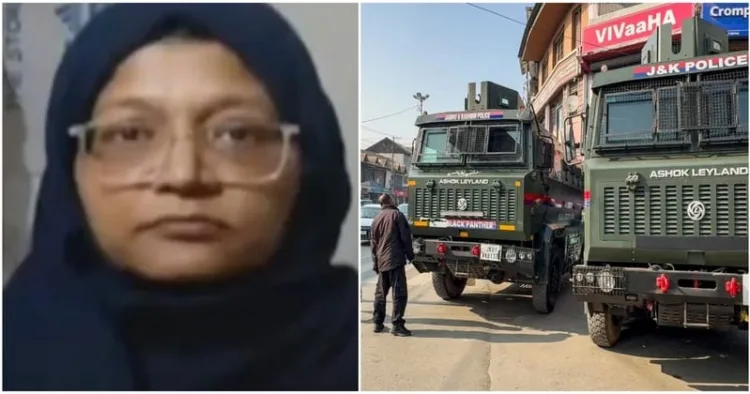 Lucknow doctor Dr Shaheen (Left)