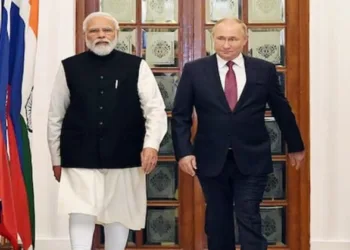 Prime Minister Narendra Modi (Left) and Russian President Vladimir Putin (Right)