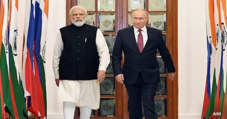 Prime Minister Narendra Modi (Left) and Russian President Vladimir Putin (Right)