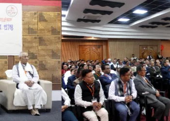 Rashtriya Swayamsevak Sangh (RSS) Sarsanghchalak Dr. Mohan Bhagwat addressed a distinguished gathering of dignitaries in Imphal on November 20 during the first day of his three-day visit to Manipur