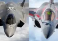 America's F-35 single engine stealth fighter and France made Rafale fighter Jet