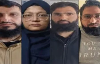 Dr Muzammil, Adeel Ahmad Rather, Dr Shaheen Saeed and Maulvi Irfan Ahmed Wagay (Left to Right)