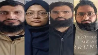 Dr Muzammil, Adeel Ahmad Rather, Dr Shaheen Saeed and Maulvi Irfan Ahmed Wagay (Left to Right)