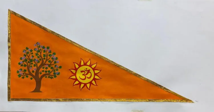 Dharm Dhwaj that will be hoisted atop Ayodhya's Ram Mandir