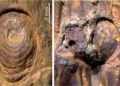 Enlarged microscopic view of the 37,000-year-old fossil bamboo