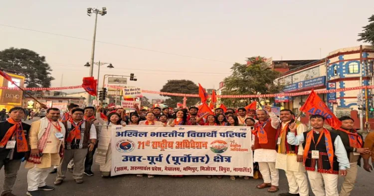 Shobhayatra of ABVP taken out in Dehradun