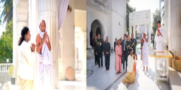 President Murmu offers prayer in Govindajee Temple in Imphal