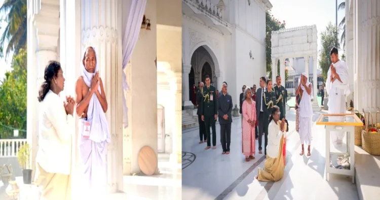 President Murmu offers prayer in Govindajee Temple in Imphal