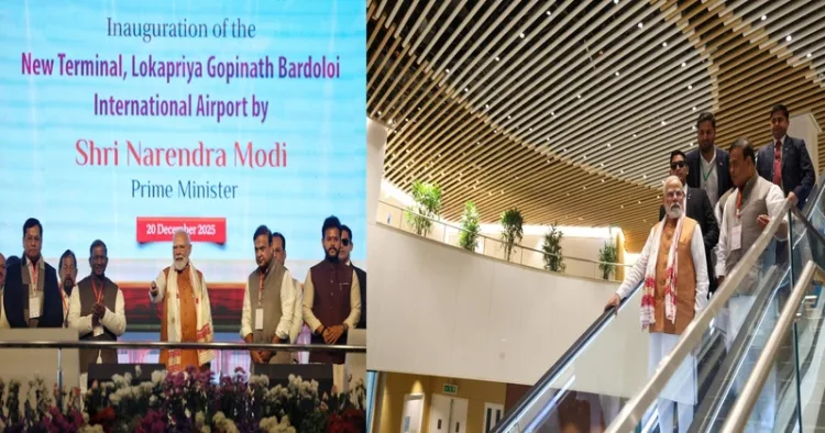 Prime Minister Narendra Modi inaugurated the New Terminal Building of Lokapriya Gopinath Bardoloi International Airport