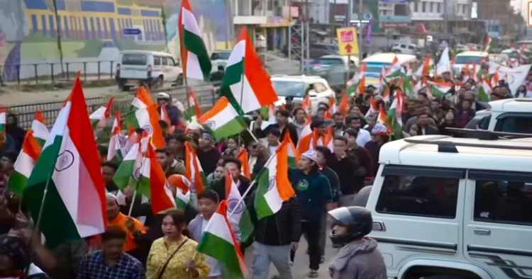 Local Arunachalis took out massive rally demanding eviction of illegal Miya Muslims of Bangladesh