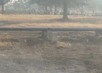 Violence broke out during protest held by villagers in Chhattisgarh's Raigarh district, Image courtesy news 18
