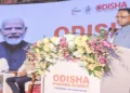 Chief Minister Mohan Charan Majhi at the Odisha Pharma Summit 2025 in Bhubaneswar