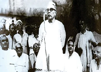 Madhukar Dattatraya Deoras, the third Sarsanghchalak of RSS