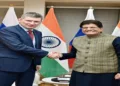 Russian Economic Development Minister Maxim Reshetnikov and Commerce and Industry Minister Piyush Goyal