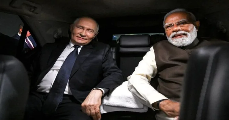 Russian President Vladimir Putin and Prime Minister Narendra Modi