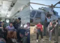 The Indian Air Force rescued several stranded passengers in cyclone-hit Sri Lanka