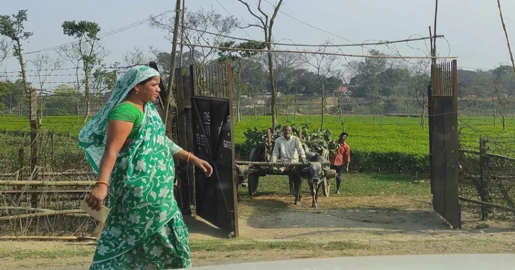 India-Bangladesh border in the state of West Bengal