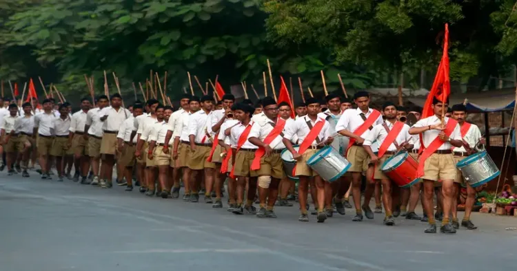 The indigenous cocabulary of RSS reflects the spirit of nationalism and selfless service