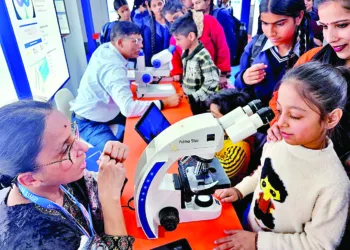 More than 10,000 students flocked the Panchkula Dussehra ground for IISF 2025