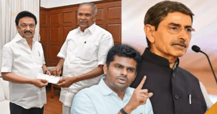 BJP condemns TN speaker M Appavu calling Governor RN Ravi as ‘terrorist’ (Image Credit: The Commune)