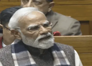 PM Narendra Modi addressing the Lok Sabha