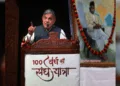 RSS Sarkaryavah Dattatreya Hosabale addresses a seminar in Jammu