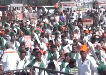 BJP launches protest against Karnataka govt over anti-farmer policies