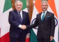 (Left) Italy's Deputy Prime Minister and Foreign Minister Antonio Tajani (Right) External Affairs Minister S Jaishankar